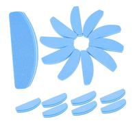 TOGEVAL 20Pcs Manicure Sponge Nail Files Mini Pedicure Polishing Tools with Soft Sponge Material for Smooth Nail Trimming and Buffing and Home Use Blue
