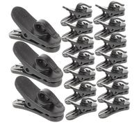 TOGEVAL 20pcs Plastic Microphone Clips Small and Light Abs Material Mic Lapel Clip to Fix The Microphone for Podium Speeches and Conferences