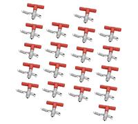 TOGEVAL 20pcs Rabbit Automatic Waterers with Spring Valve Leakproof Plated Drinkers for Household and Farm Pets Easy to Install Water Feeders for Animals