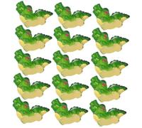 TOGEVAL 20Pcs Resin Miniature Crocodile Figurines Weatherproof Animal Sculptures for Garden Aquarium Desktop Decoration Realistic Lightweight Miniature Ornaments for Indoor Outdoor Use