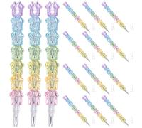 TOGEVAL 20pcs Stackable Non-Sharpening Pencils for Students - Detachable Cat Paw Design, 7-Segment Writing and Drawing Pencils, Classroom and School Supplies for