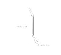 TOGEVAL 20pcs Stainless Steel Pet Water Bottle Spring Clips for Rabbit and Small Animal Cage Waterer Holders, Sturdy Extension Springs with Clips for Secure Feeding and Watering Supplies