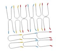 TOGEVAL 24Pcs Hot Curler Securing Clips Replacement for Electric Rollers Heat Resistant Hair Roller Clamps for Home and Salon Styling Includes