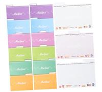 TOGEVAL 25Pcs Kitchen Recipe Cards Multi-use Decorative Dividers for Recipe Box Household Cooking Notes Bright Colored Smooth Surface Random Color