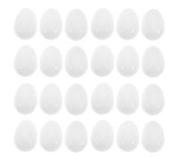 TOGEVAL 25pcs Plastic Parrot for Bird Training Realistic Artificial Nest Accessories Reusable Faux Eggs for Parrots and Pigeons Stable Design for Incubation