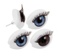 TOGEVAL 2pairs Eye Earrings for Women Funky Stud Earrings Simulated Eyeball Design Fashionable and Lightweight