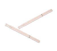 TOGEVAL 2Pairs Maple Wood Drumsticks Natural Practice Sticks for Adults for Percussion Instruments and All Music Styles