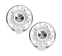 TOGEVAL 2pcs 13-hole Pitch Pipe Tuner for Guitar and Violin with Portable Plastic and Metal Design, Includes Carrying Box, for Children and Music Instruments
