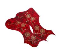 TOGEVAL 2pcs Acoustic Guitar Pick Guard Scratch Protector with Adhesive Flower Pattern Plastic Anti-scratch Plate for Acoustic Instruments Easy Install Fit for Beginners and Stage Use