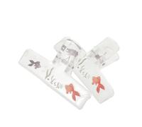 TOGEVAL 2pcs Acrylic Music Book Clip Piano Sheet Music Folder Cartoon Pattern Note Clip Sheet for Violin Practice Training