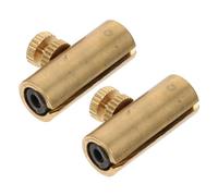 TOGEVAL 2Pcs Adjustable Copper Cello Wolf Tone Mute, Instrument Part for Suppressing Wolf Notes, Compact Accessory for Practice and Performance