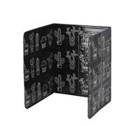 TOGEVAL 2Pcs Aluminum Oil Splatter Guard for Gas Stove, Heat-Resistant Kitchen Splash Screen 84.5X32.5Cm, Oil and Heat Insulation Baffle with Cactus Pattern, Cooking Protection for Home