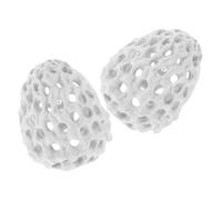 TOGEVAL 2pcs Aquarium Shrimp Cave Hideout with Suction Cup Coral Simulation Rock Shelter for Fish and Shrimp Breeding Fade-resistant Hollow Tank Decorations for Aquatic Habitat Enrichment