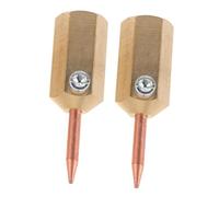 TOGEVAL 2pcs Auto Electric Welding Hammer for Car Body Repair Low Temperature Soldering Tips Kit Efficient Dent Removal Tool Metal Shaping for Vehicle Panel Restoration