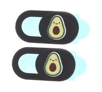 TOGEVAL 2Pcs Avocado Pattern Laptop Tablet Camera Slide Cover Privacy Protector Material Anti-hacking Webcam Lens Shield for Desktop Computers