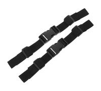 TOGEVAL 2Pcs Black Accordion Back Support Strap Backpack Chest Adjustment Strap with Quick Release Harness Fully Adjustable Plastic Webbing for Secure Instrument Carrying