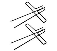 TOGEVAL 2pcs Black Metal Music Book Clips Smooth Edges and Page Closing Prevention for Reading and Book Decoration
