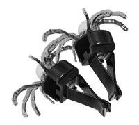 TOGEVAL 2Pcs Black Spider Air Vent Clips Car Air Fresheners Halloween Gothic Car Interior Decor Aromatherapy Vent Clips for Dashboard Accessories