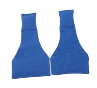 TOGEVAL 2pcs Blue Football Referee Bean Bag Long Neck Weighted Penalty Flags High Visibility for Soccer Rugby Outdoor Games