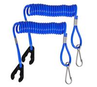 TOGEVAL 2pcs Boat Emergency Lanyards Safety Cord for Engines Quick Stop Kill Switch Compatible with Motor Boats and Other Ships Blue