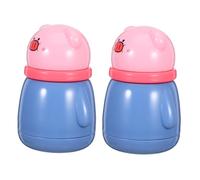 TOGEVAL 2pcs Body Case with Puff Empty Portable Baby Skin Care After Talcum Case Container Make Up Box Holder Bottle Container