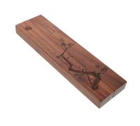 TOGEVAL 2Pcs Calligraphy Wood Paperweights Compact Chinese Four Treasures Traditional Calligraphy Tools for Beginners and Home Practice with Craftsmanship