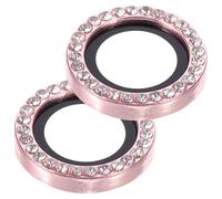 TOGEVAL 2pcs Camera Lens Protectors for Plus Stylish Light Pink Phone Lens Guard Rings Easy Installation Scratch-resistant Cover Precise Fit and Case-friendly