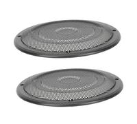 TOGEVAL 2pcs Car Subwoofer Speaker Grill Cover Metal Mesh Protection Net for Subwoofer Car Audio Speaker Grille Replacement Easy Install Black