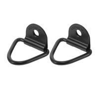 TOGEVAL 2pcs Carbon Steel Trailer D Rings Bolt-on Cargo Tie down Hooks with V-shaped Design for Securing Loads on Trucks and Trailers, Featuring Exceptional Strength and Easy Installation