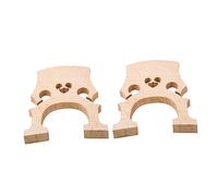 TOGEVAL 2pcs Cello Bridge Fitted Maple Wood Replacement Parts for Improved Sound Quality and Easy Shaping Cello Accessories for Learning and Practice Beige