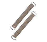 TOGEVAL 2pcs Coffee Ramie Back Scrubber Straps with Non-slip Handle and Thickened Grip, Long Shower Exfoliating Towels for Pore Cleaning and Skin Dead Cell Removal, Bathing Back Massager