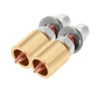 TOGEVAL 2PCS Copper Alloy Dent Puller Clamp Heads for Auto Bodywork Repair Machine Stable Clamping for Collision Dent Removal Minimal Surface Damage Car Sheet Metal Repair Tool