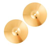 TOGEVAL 2pcs Creative Brass Drum Cymbals Jazz Drum Part for Easy Installation Sturdy Cymbals Replacement Practical Accessories