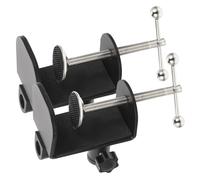 TOGEVAL 2pcs Desk Lamp Microphone Stand Metal Base and Work Clamp Adjustable Multi-function Table Mount Clip for Home Office Studio Desk