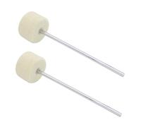 TOGEVAL 2pcs Double Hammer Head for Bass Drum Pedals Drum Set Pedal Replacement Parts for Drummers