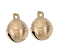 TOGEVAL 2pcs Earth Bell Pet Bells Sound for Dog Training Outdoor Hanging Decoration