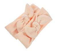 TOGEVAL 2pcs Elastic Large Pet Bow Headband Lightweight Decorative Headdress for Dogs Cats Rabbits Handmade Polyester Accessories for Birthday Gifts and Festive Looks