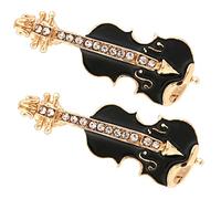 TOGEVAL 2pcs Enamel Violin Brooch Pins Elegant Jewelry for Women Unique Clothes Lapel Pins for Special Occasions Charming Design Gift for for for for All Events
