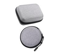 TOGEVAL 2pcs Eva Microphone Bag Organizer Portable Wireless Collar Microphone Storage Case with Zipper, Digital Product Storage Pouch for Outdoor Live Streaming and Cable Management (8x8x3cm 14x10x4cm