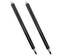 TOGEVAL 2pcs Extendable Teachers Pointer Stick Black Telescopic Handheld Presenter with Non-reflective Tip for Classroom Whiteboard Teaching and Exhibition Use