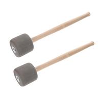 TOGEVAL 2pcs Foam Drumsticks with Wood Handles for Bass and Percussion Instruments, Easy to Hold and Operate, for Students and Professionals in Drumming