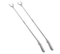 TOGEVAL 2Pcs Foldable 1M Long Trash Grabber Reacher Tool for Seniors and Disabled - Lightweight Heavy Duty Rubbish Picker Stick with Extended Arm for Outdoor and Household Use