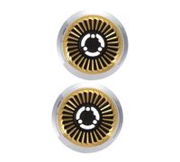 TOGEVAL 2pcs Gas Stove Burner Grate Cap Fire Divider for Gas Hob Stove Heat Diffuser Cast Iron Wok Support Ring Non-slip Design Easy to Clean