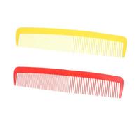 TOGEVAL 2pcs Giant Comb Props for Halloween Costume Funny Oversized Hair Brush for Parties and Pranks Red Detangling Combs for Clown Cosplay and Acts