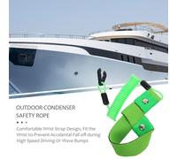 TOGEVAL 2pcs Green Boat Safety Kill Switch Lanyards Wrist Strap Emergency Shut Off Cord for Outboard Motor Marine Kill Stop Switch Tether