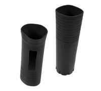 TOGEVAL 2pcs Handheld Microphone Handle Cover -slip Silicone Mic Sleeve for Shock Protection Fit for Various Microphones Stylish Durable Design Ktv Performance Use