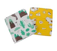 TOGEVAL 2Pcs Heat-Resistant Aluminum Foil Oil Splatter Guards with Cute Cat Cactus Designs Foldable Kitchen Baffle Plates for Stove Splash Protection and Wall Insulation