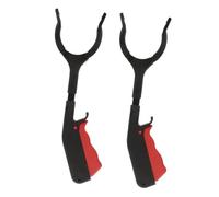 TOGEVAL 2pcs Heavy Duty Trash Grabber Tool with Precision Teeth Ergonomic Handle Plastic Claw Picker for Seniors Disabled Pregnant Women Compact Litter Reacher for Secure Grip and Easy
