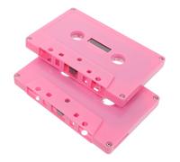 TOGEVAL 2pcs Hip Hop Cassette Tapes Music Cassette Decoration Retro Ornament Blank Tape Box