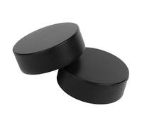TOGEVAL 2Pcs Indoor Ice Hockey Puck High Density Lightweight Gym Training Pucks for Smooth Surface Play and Adults